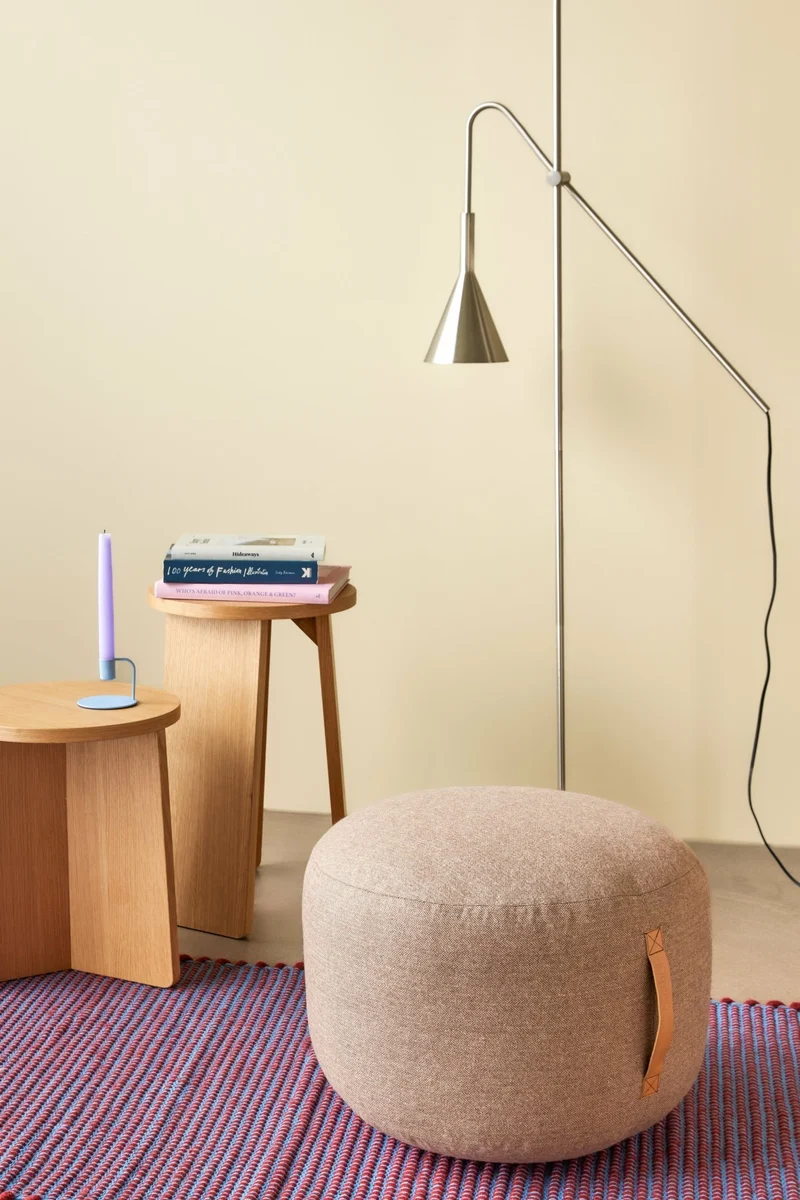 Pouf marron Ø50cm Mochi - Hübsch