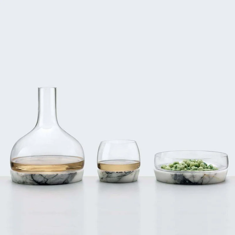 Grand bol en marbre Chill - Nude Glass