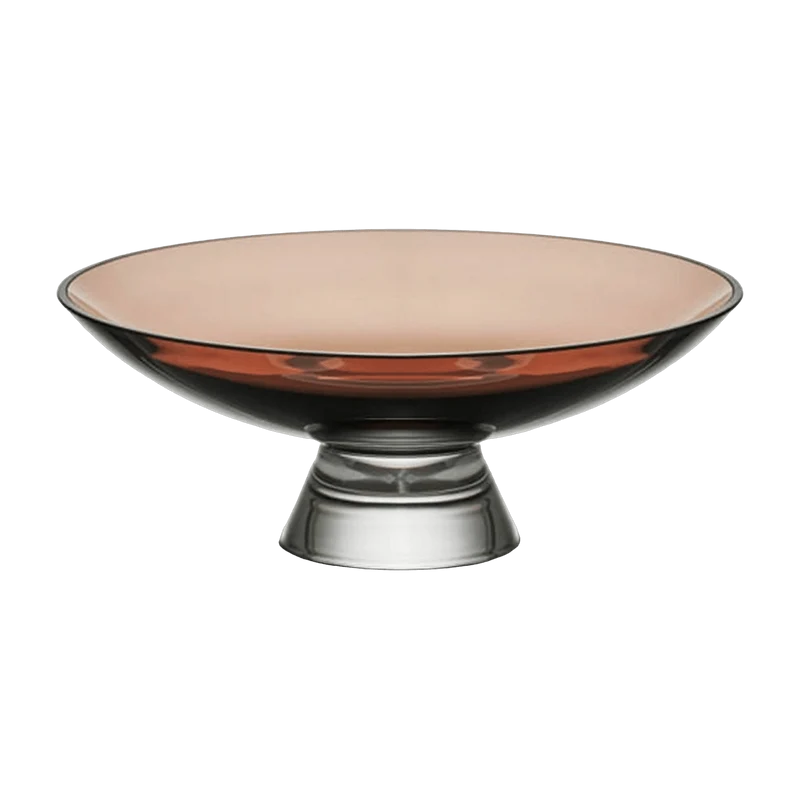 Grand bol caramel Silhouette - Nude Glass