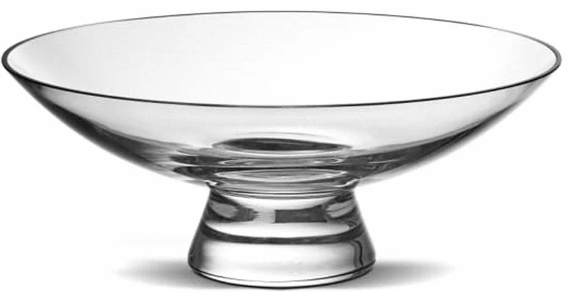 Bol à pied en verre transparent 22cm Silhouette - Nude Glass