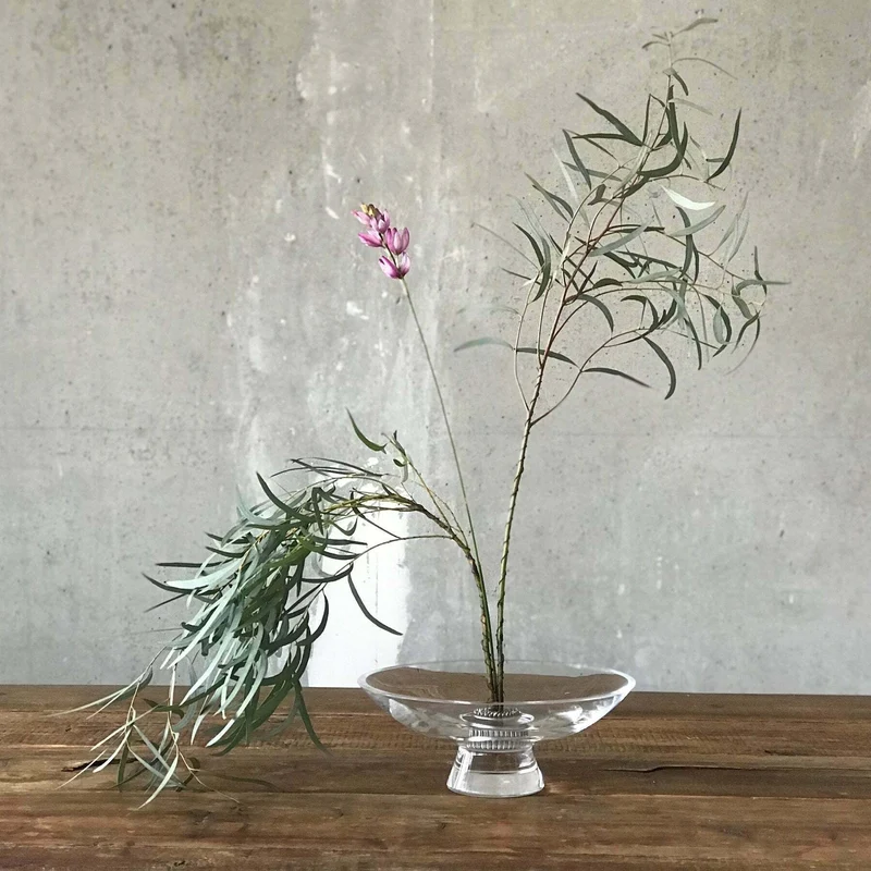 Bol à pied en verre transparent 22cm Silhouette - Nude Glass