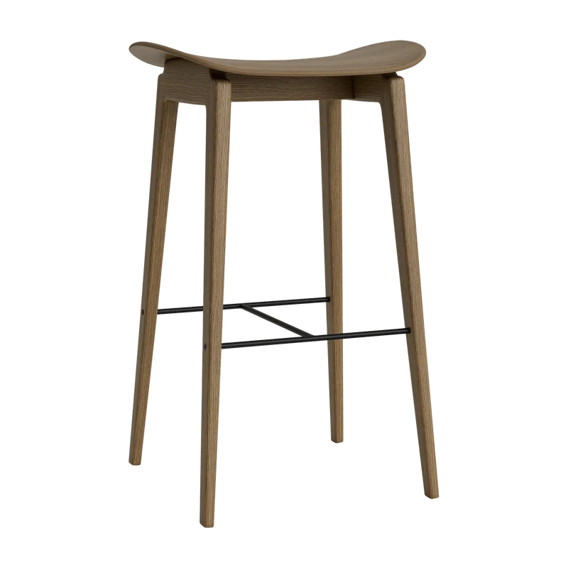 Tabouret de bar en chêne fumé clair 65 cm NY11 - NORR11