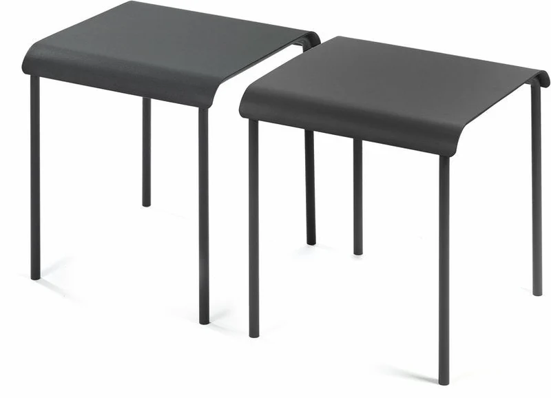 Tabouret en aluminium noir August - Serax