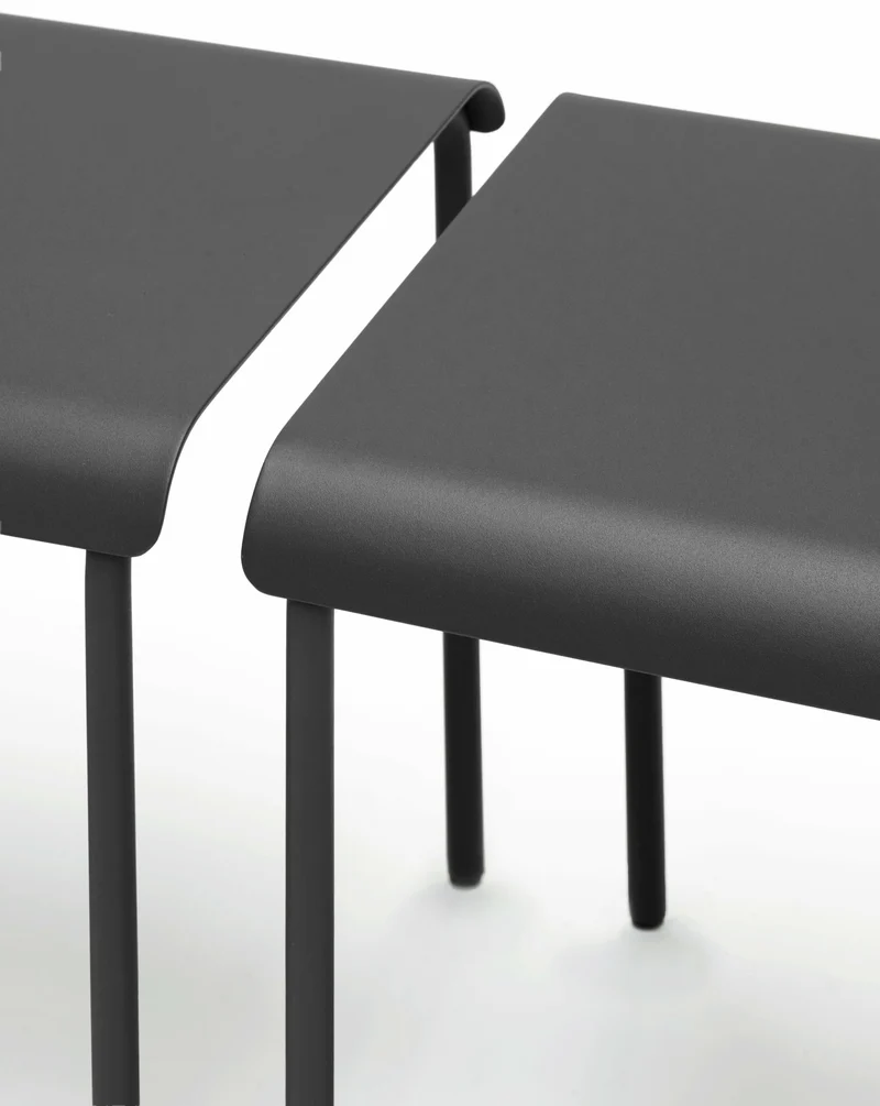 Tabouret en aluminium noir August - Serax