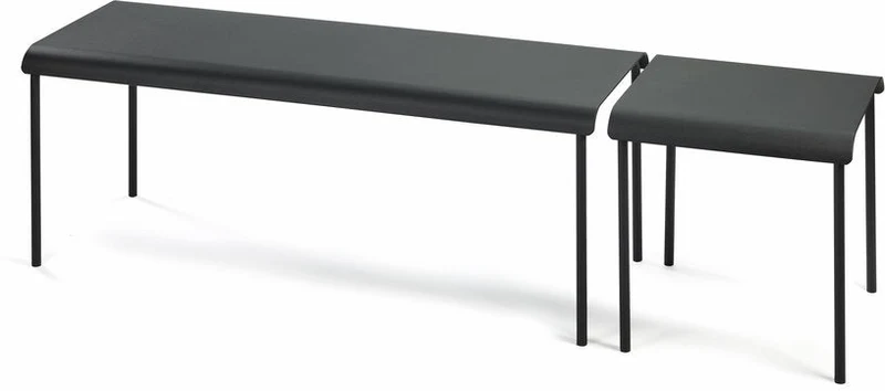 Banc en aluminium noir August - Serax