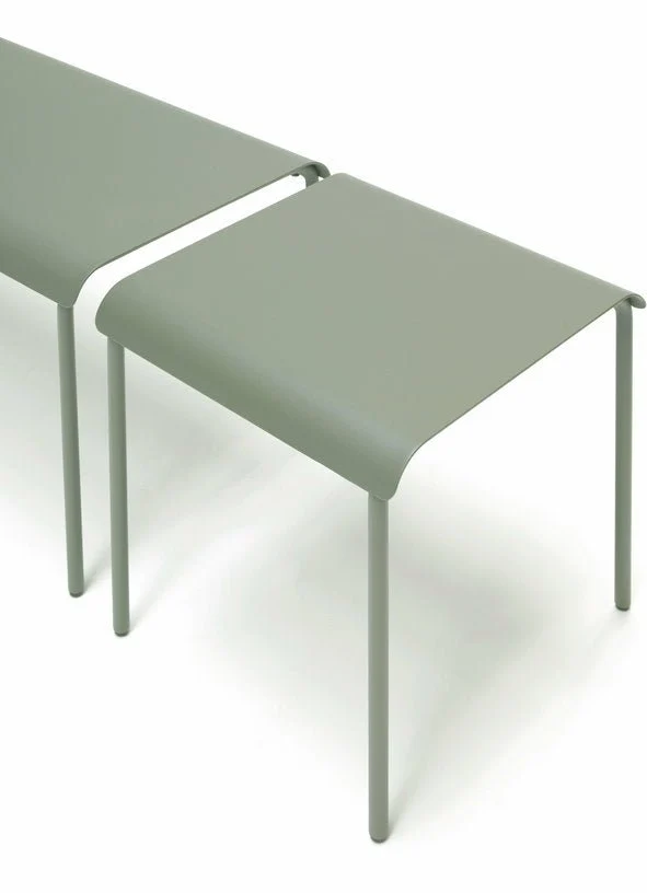 Banc en aluminium vert August - Serax