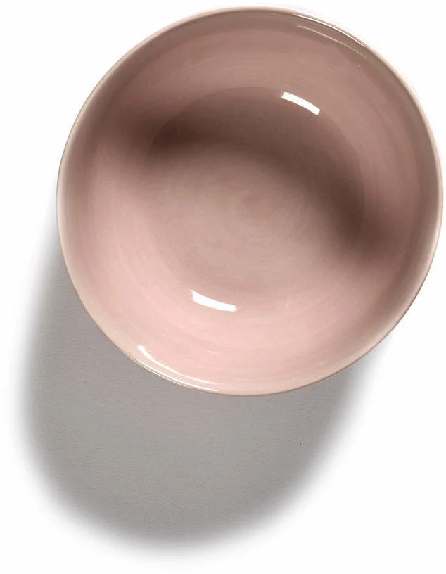 Bol S rose avec motif bleu Feast - Serax