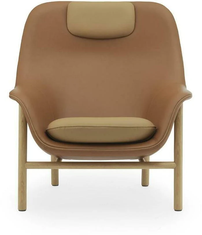 Fauteuil avec appui-tête en chêne ultra Drape - Normann Copenhagen