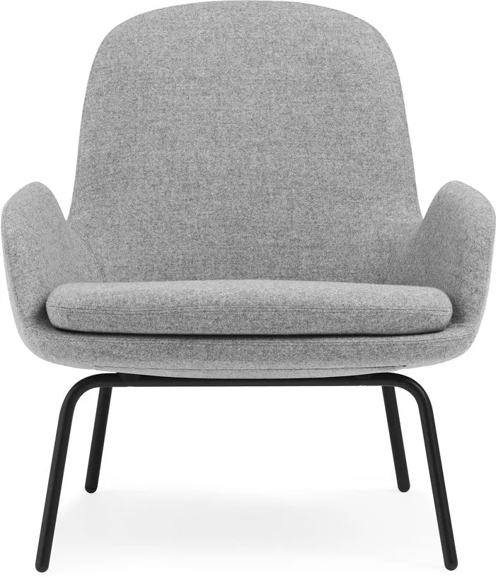 Era Lounge Chair Low Black Steel - Normann Copenhagen