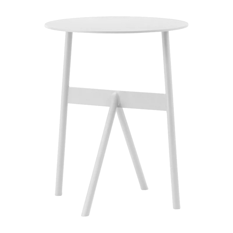 Table d'appoint en acier blanc Ø37cm Stock blanc - Normann Copenhagen