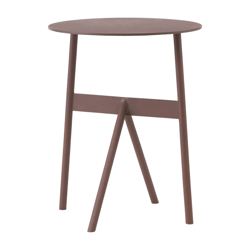 Table d'appoint en acier bordeaux Ø37cm Stook Wine - Normann Copenhagen