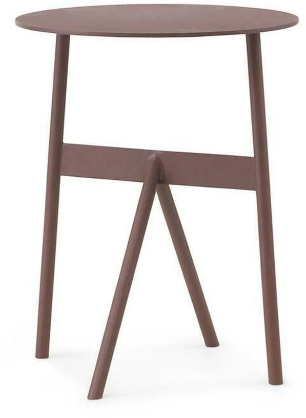 Table d'appoint en acier bordeaux Ø37cm Stook Wine - Normann Copenhagen