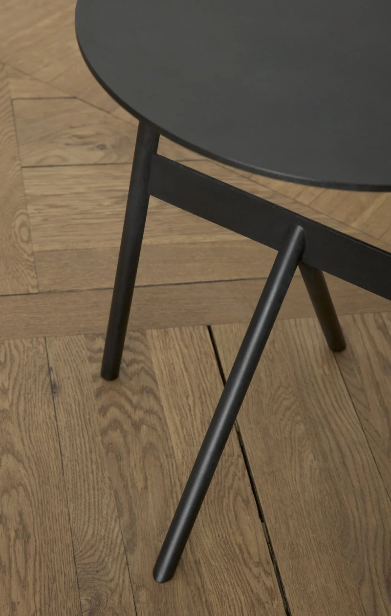 Table d'appoint en acier noir Ø37cm Stook noir - Normann Copenhagen