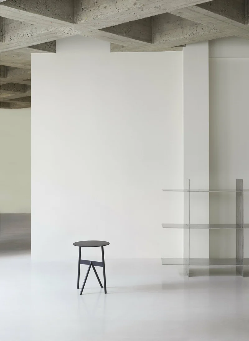 Table d'appoint en acier noir Ø37cm Stook noir - Normann Copenhagen