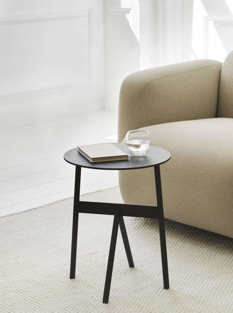 Table d'appoint en acier noir Ø37cm Stook noir - Normann Copenhagen