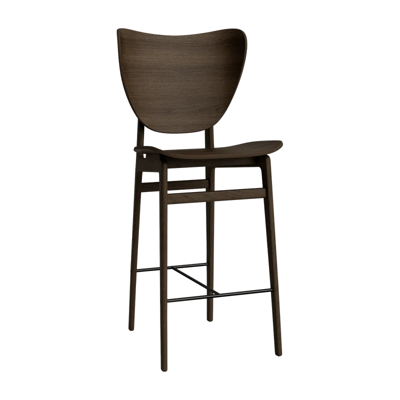 Chaise de bar en chêne fumé 75 cm Elephant - NORR11