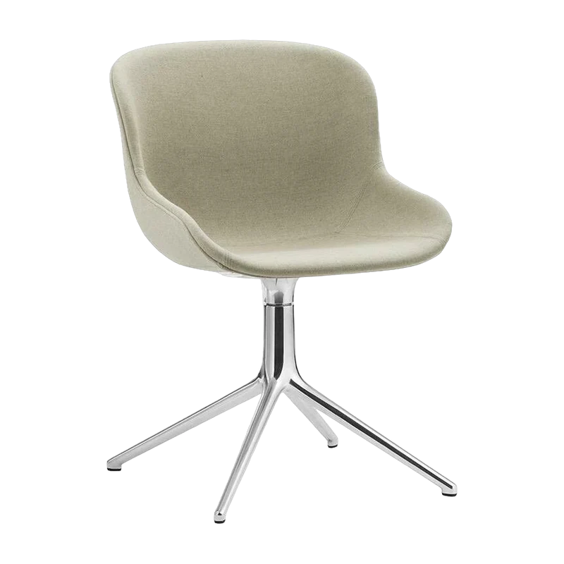 Chaise pivotante 4 pieds en aluminium et pp avec tissu beige Hyg - Normann Copenhagen