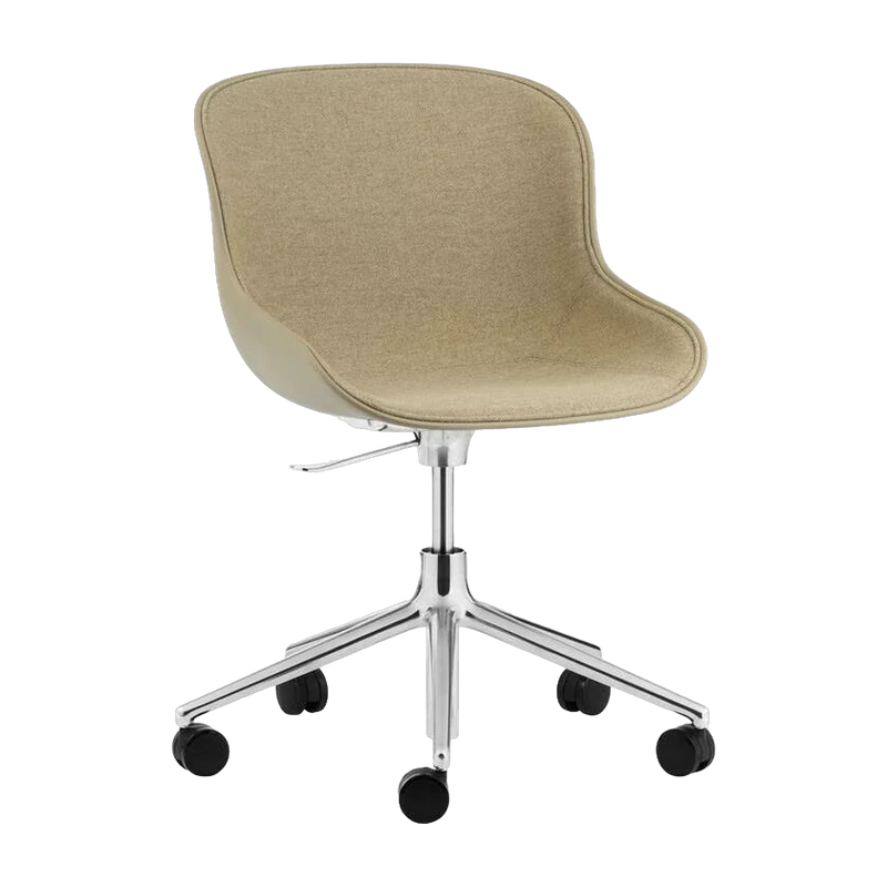 Hyg Chair Swivel 5W Gaslift Front Upholstery Black Alu - Normann Copenhagen