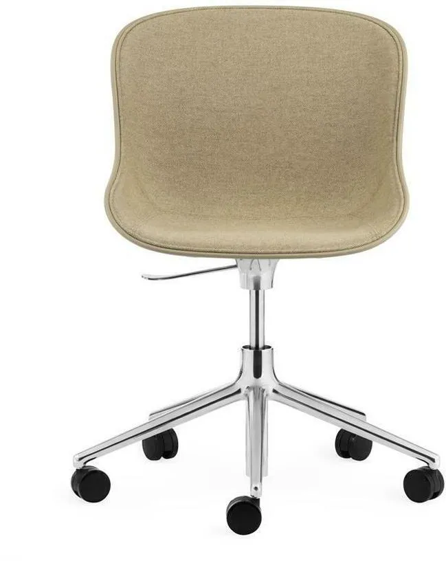 Hyg Chair Swivel 5W Gaslift Front Upholstery Black Alu - Normann Copenhagen