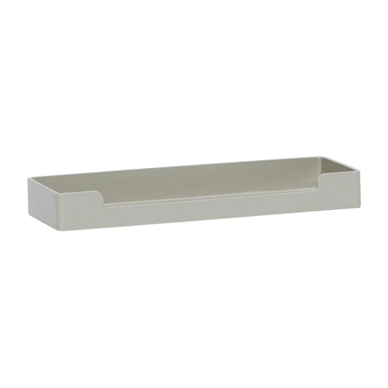 Plateau rectangulaire en fer gris clair 16x6 cm District - Hübsch
