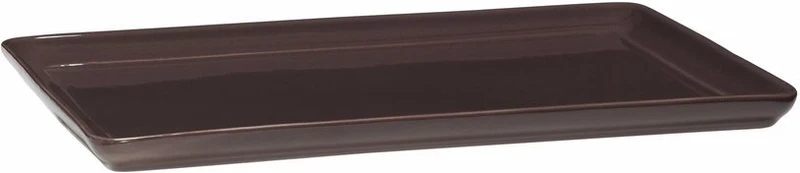 2 Plateaux rectangulaires en poudre de pierre rouge Amare - Hübsch
