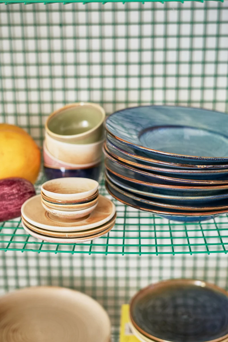 Bol en porcelaine vert 9cm 50ml Rustique - HKLIVING