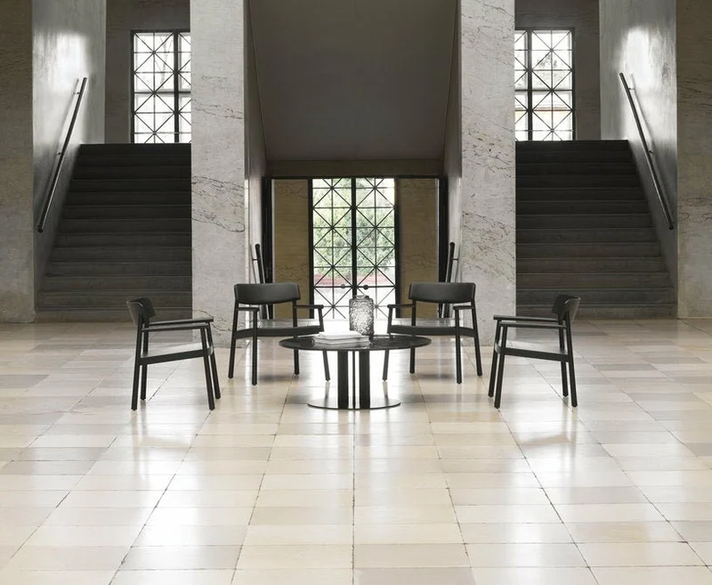 Table basse en marbre noir 110cm Scala Coffee Marble - Normann Copenhagen
