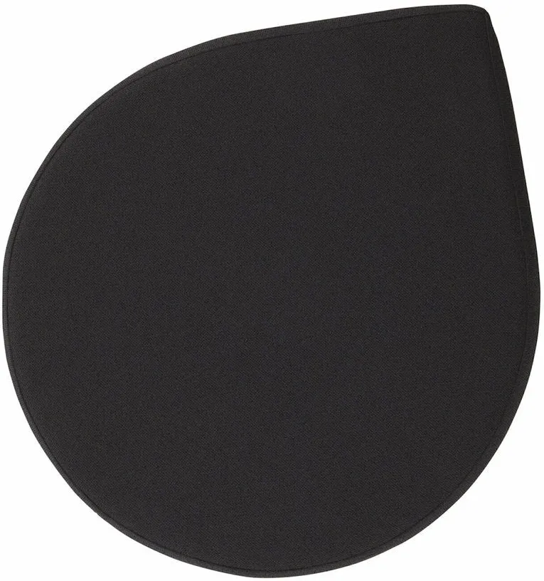 Pouf en bouclé gris anthracite 70 x 60 cm Stilla - AYTM