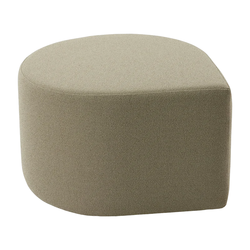 Pouf en bouclé taupe 70 x 60 cm Stilla - AYTM