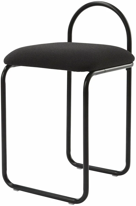 Chaise en bouclé gris anthracite 37 x 39 cm Angui - AYTM