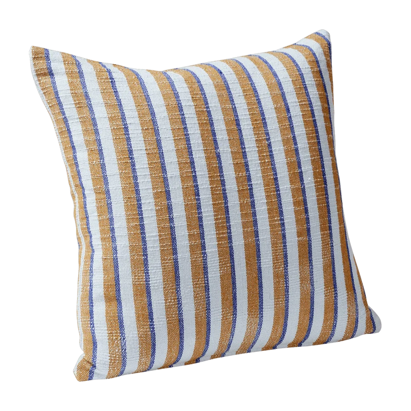 Coussin en coton bleu 50x50cm Pavillon - Hübsch