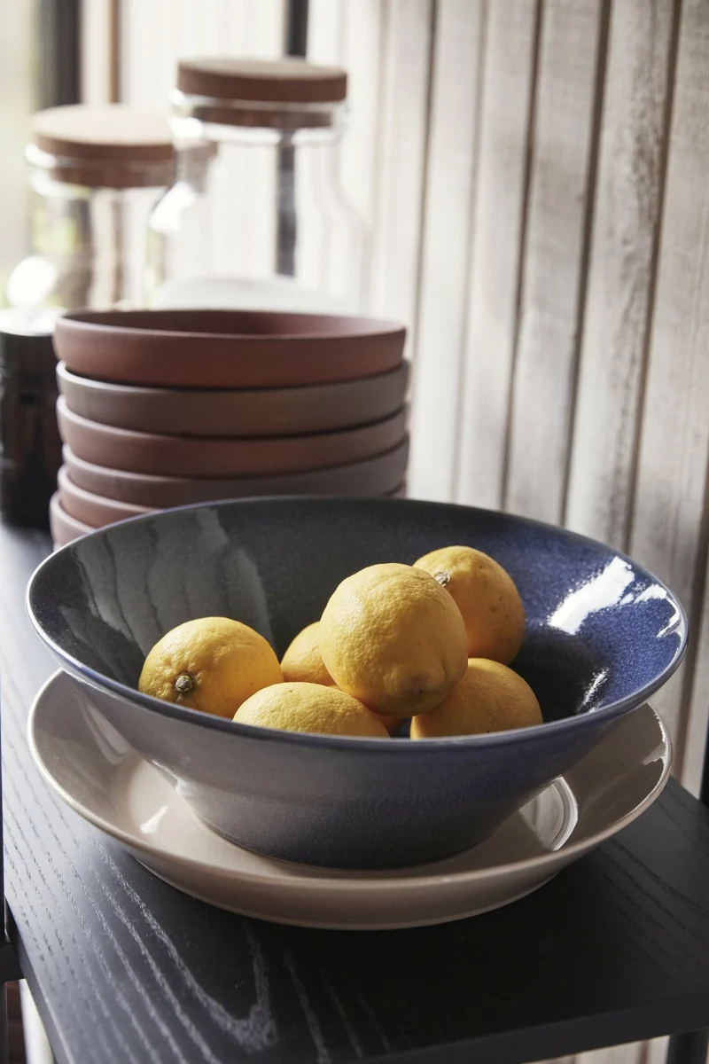 Bol en céramique bleu Glaze - Hübsch