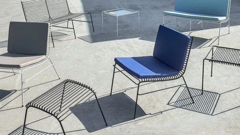 Banc noir effet cordes - Hübsch