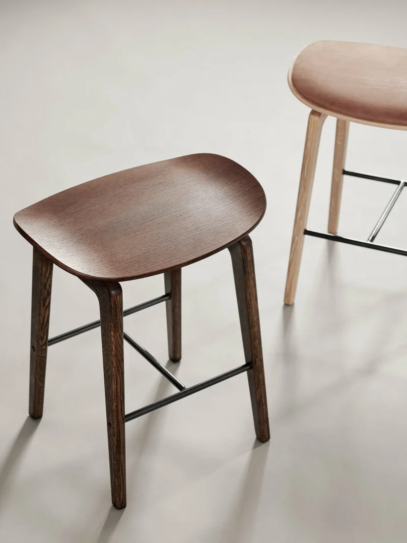 Tabouret de bar en chêne fumé 75 cm NY11 - NORR11