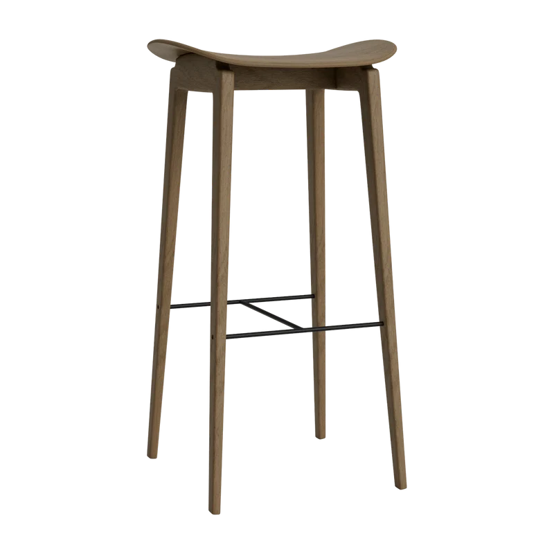 Tabouret de bar en chêne fumé clair 75 cm NY11 - NORR11