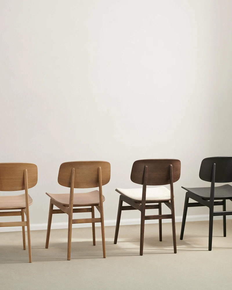 Chaise en chêne noire NY11 - NORR11