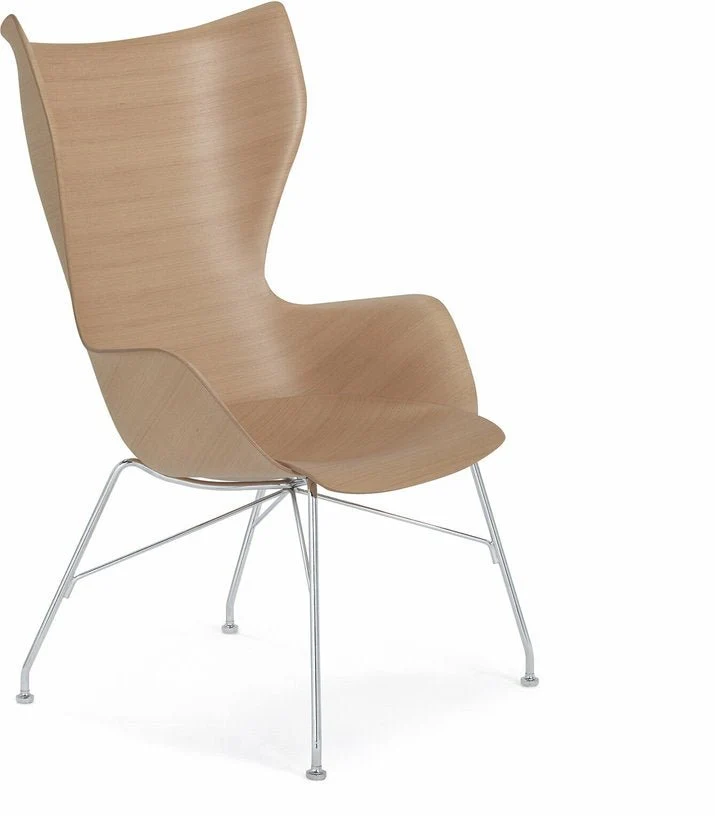 Fauteuil en bois de frêne clair K/Wood - Kartell