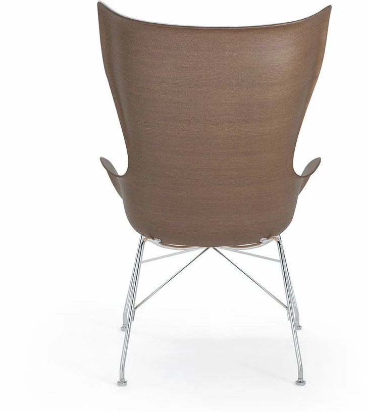 Fauteuil en bois de frêne foncé K/Wood - Kartell