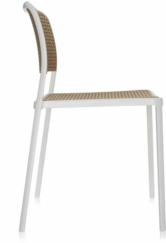 Chaise sable et blanche Audrey - Kartell
