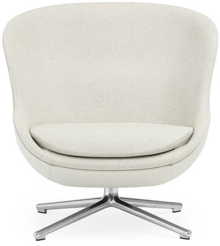 Fauteuil bas en aluminium et tissu beige Hyg - Normann Copenhagen