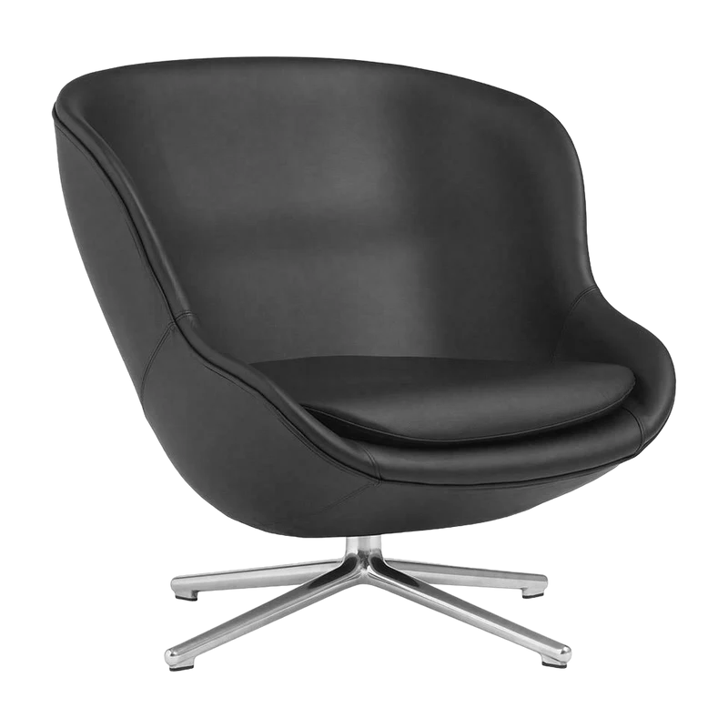 Hyg Lounge Chair Low Swivel Alu - Normann Copenhagen