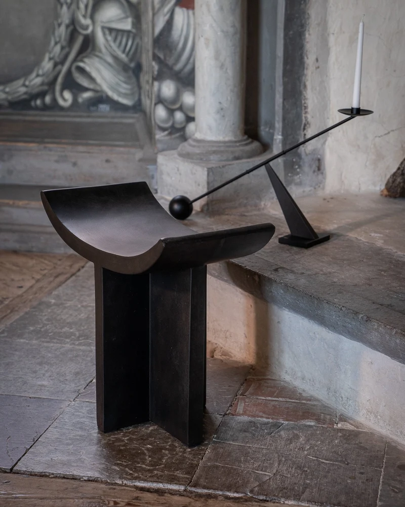 Tabouret en béton coffee 60x25 cm Brutus - 101 Copenhagen