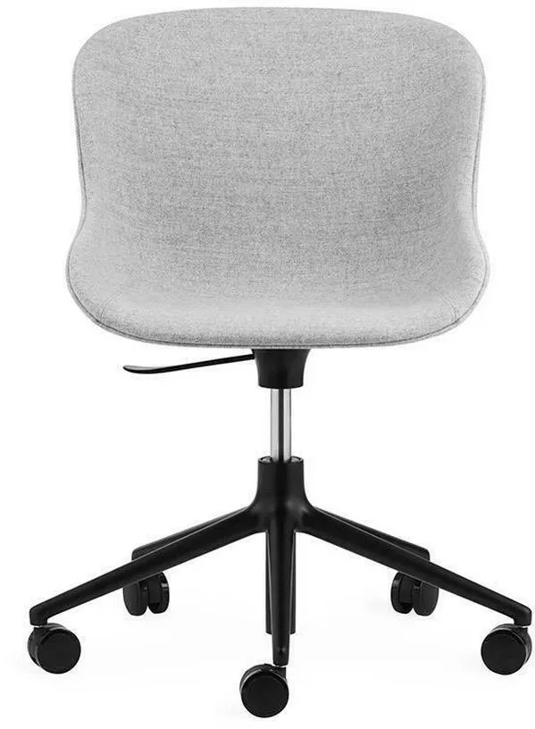 Hyg Chair Swivel 5W Gaslift Full Upholstery Black Alu - Normann Copenhagen