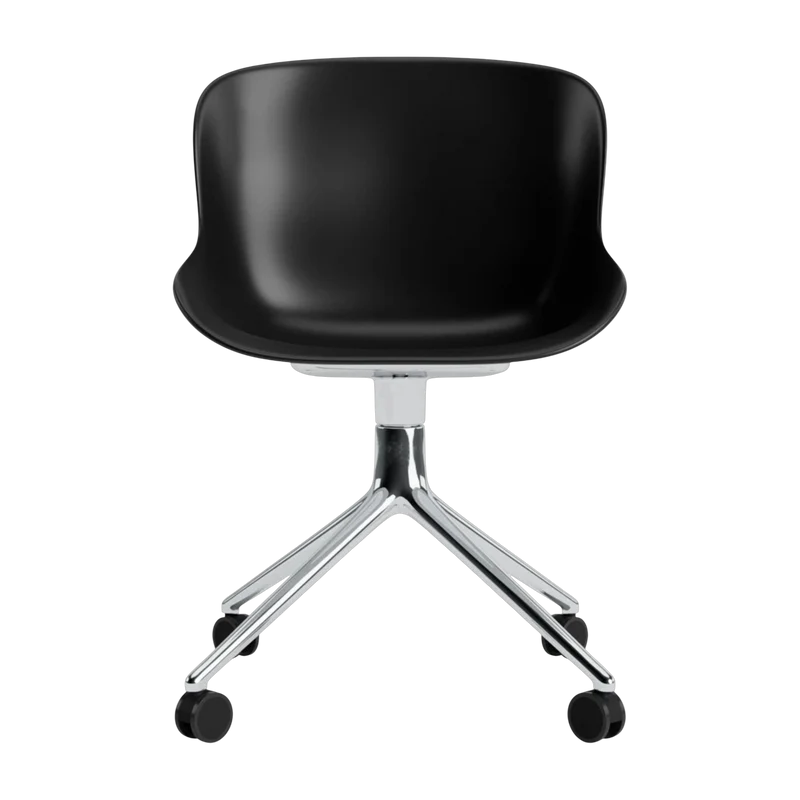Chaise pivotante alu et noir Hyg 4W - Normann Copenhagen