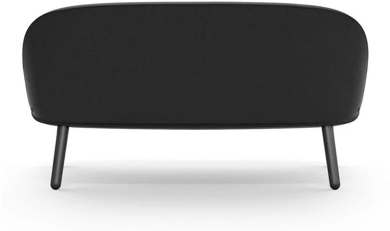 Canapé en cuir noir et pieds en chêne noir 145 cm Ace - Normann Copenhagen
