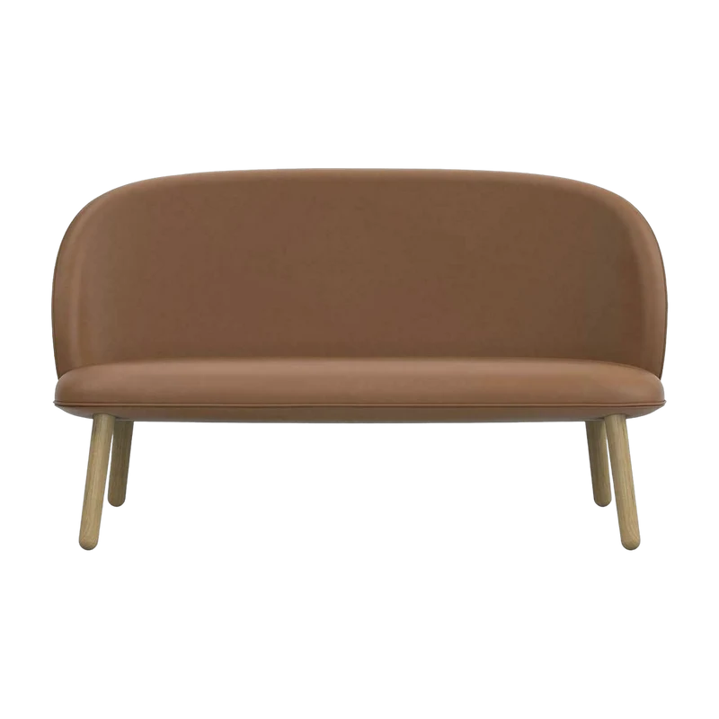Canapé en cuir brandy et pieds en chêne naturel 145 cm Ace - Normann Copenhagen