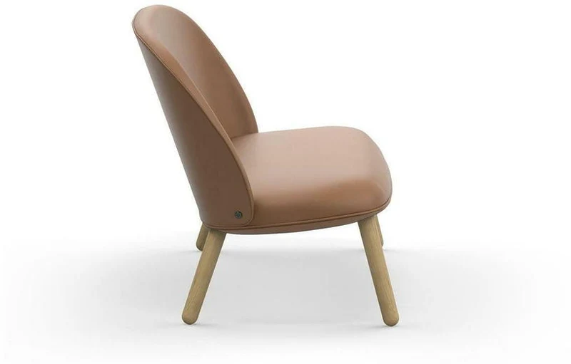 Canapé en cuir brandy et pieds en chêne naturel 145 cm Ace - Normann Copenhagen