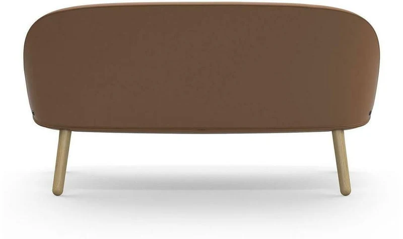 Canapé en cuir brandy et pieds en chêne naturel 145 cm Ace - Normann Copenhagen