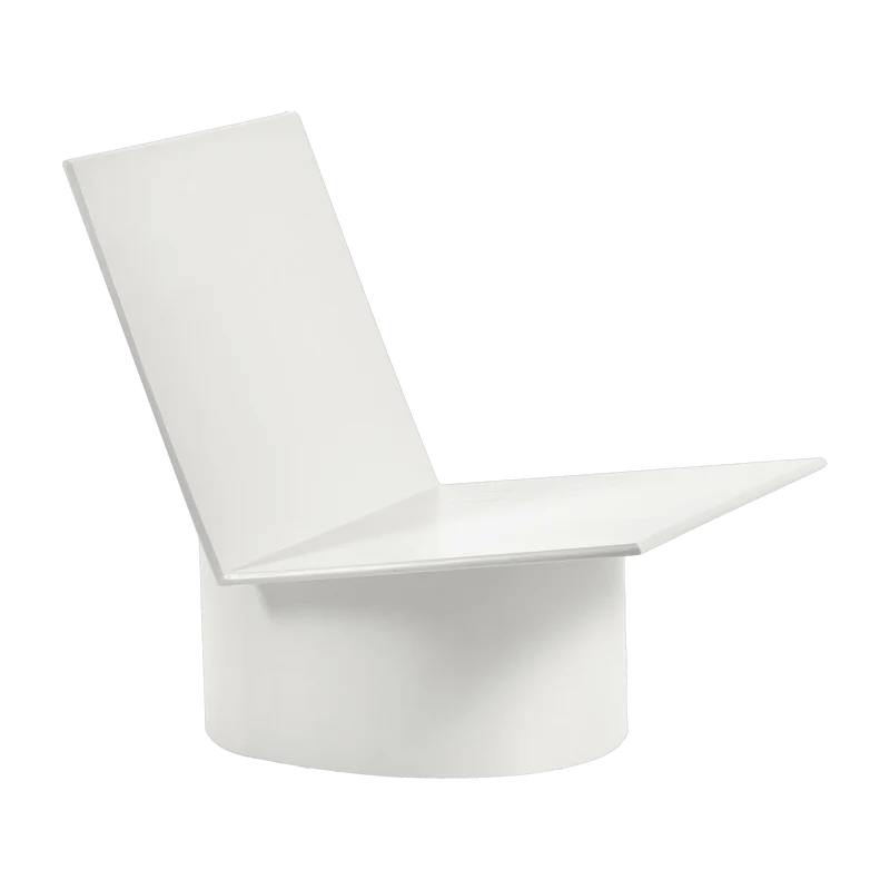 Chaise basse en acier blanche Valérie - Serax