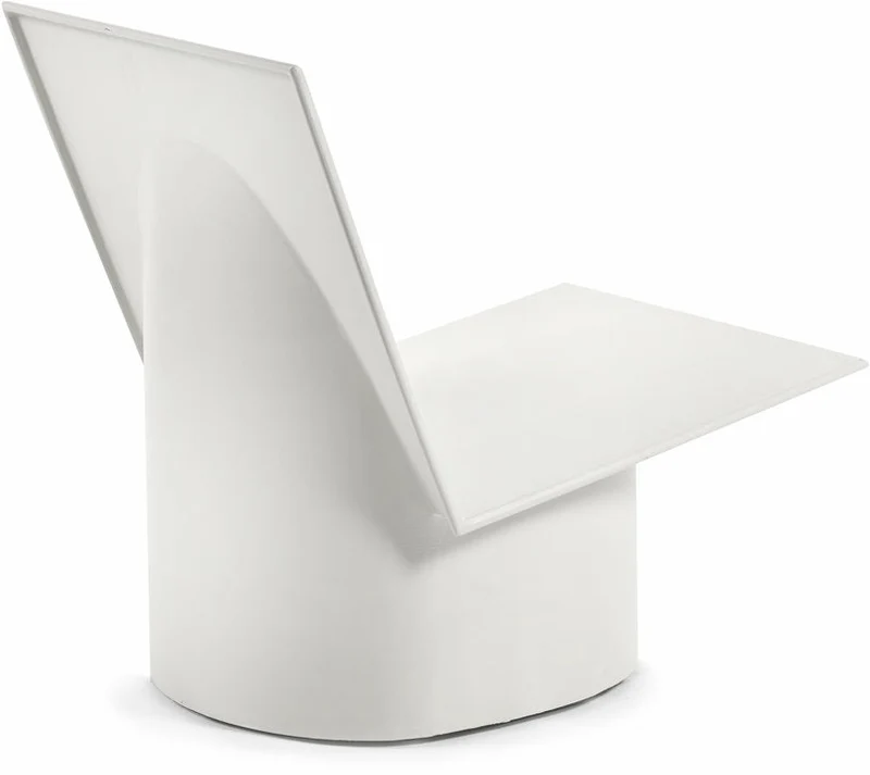Chaise basse en acier blanche Valérie - Serax